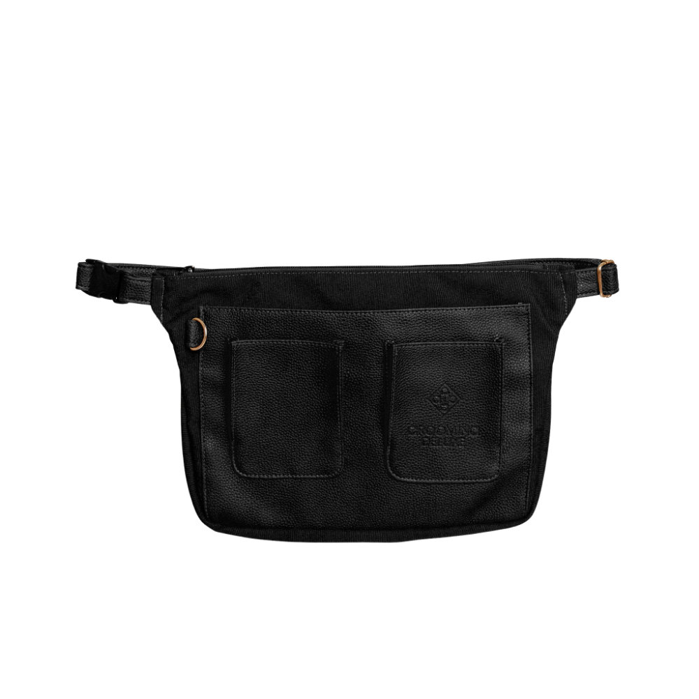 Grooming Deluxe Einflecht Bauchtasche Canvas - black