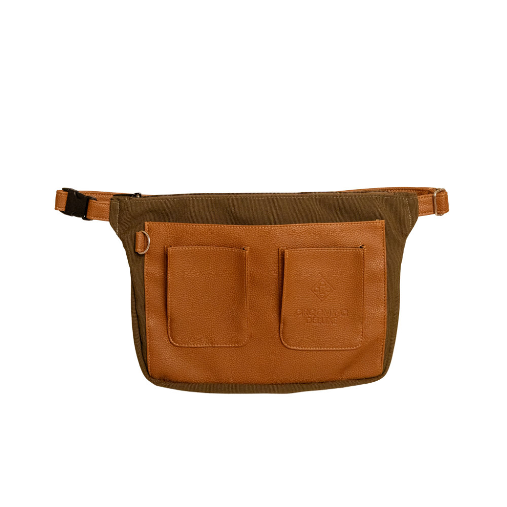 Grooming Deluxe Einflecht Bauchtasche Canvas - kaki