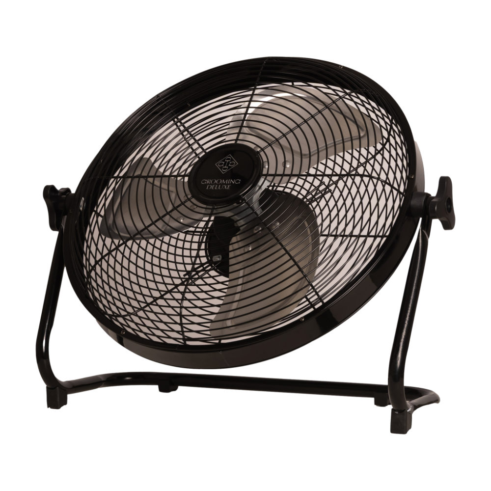 Grooming Deluxe Kabelloser Ventilator mit Akku & Ladegerät - black, Größe 46cm