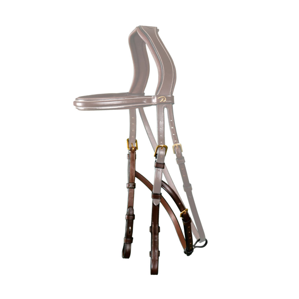 Dyon Hackamore Backenstück D Collection - brown, Größe Pony