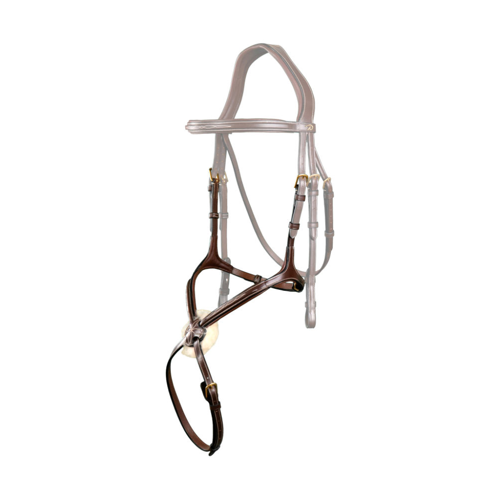 Dyon Nasenriemen Achterform D Collection - brown, Größe Warmblut Extra