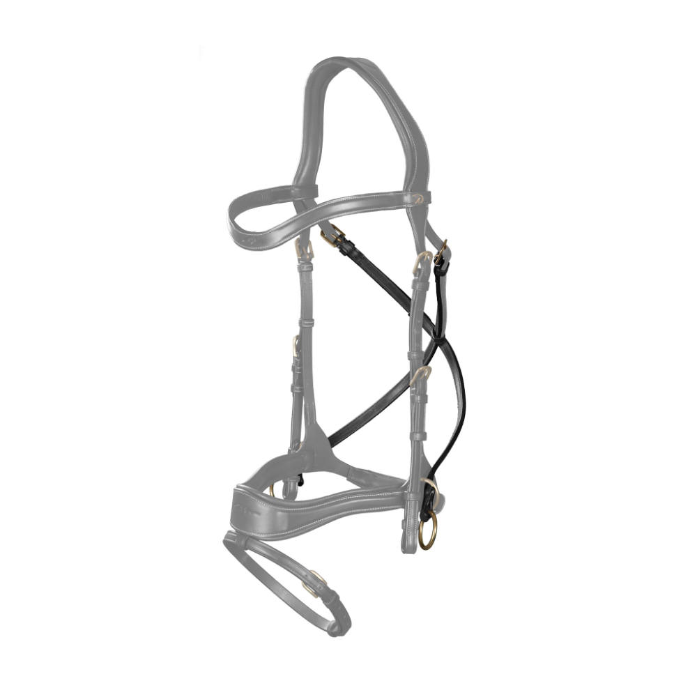 Dyon D Motion Crosspull Riemen D Collection - black, Größe Warmblut Extra
