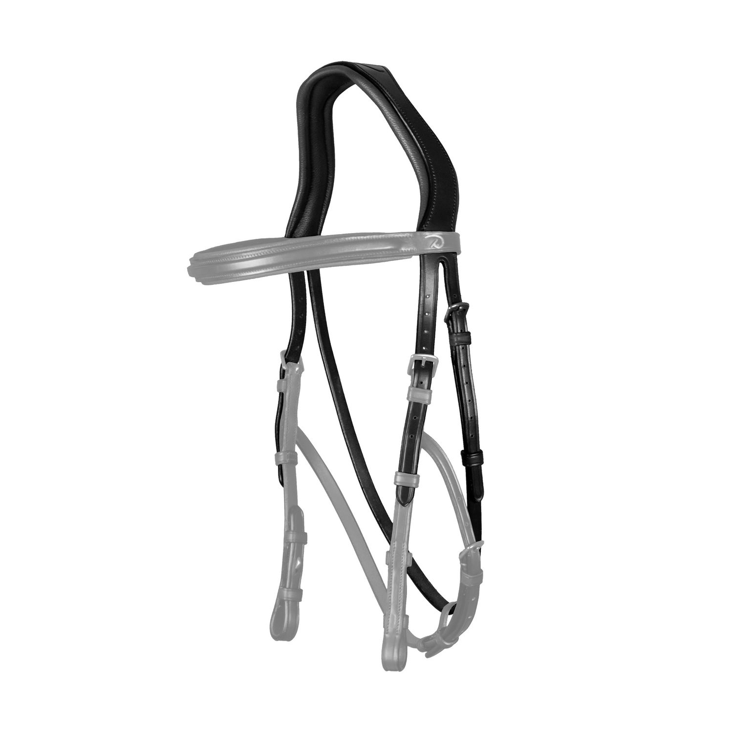 Dyon Hackamore-Kopfstück New English Collection - black, Größe Pony