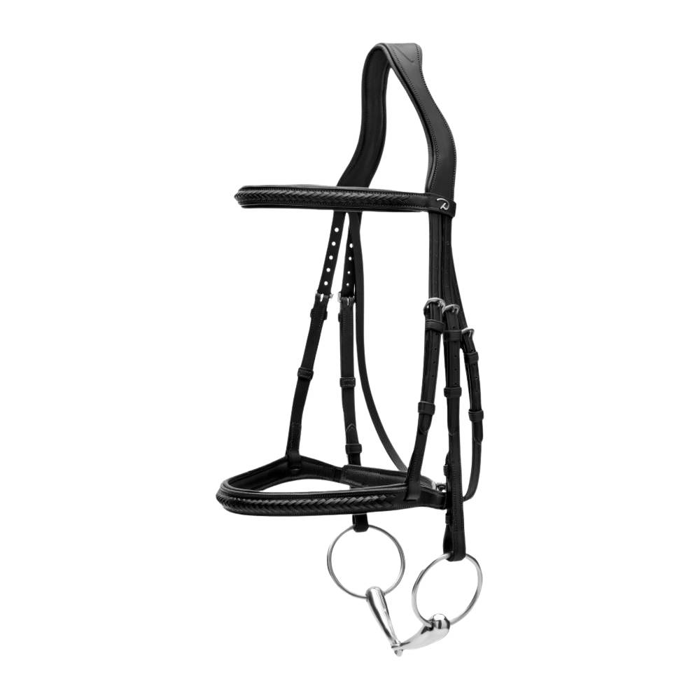 Dyon Geflochtene Trense Ohne Sperriemen New English - black, Größe Warmblut Extra