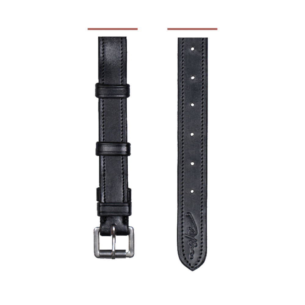 Dyon Umlenkverschnallungsriemen New English Collection - black, Größe Pony