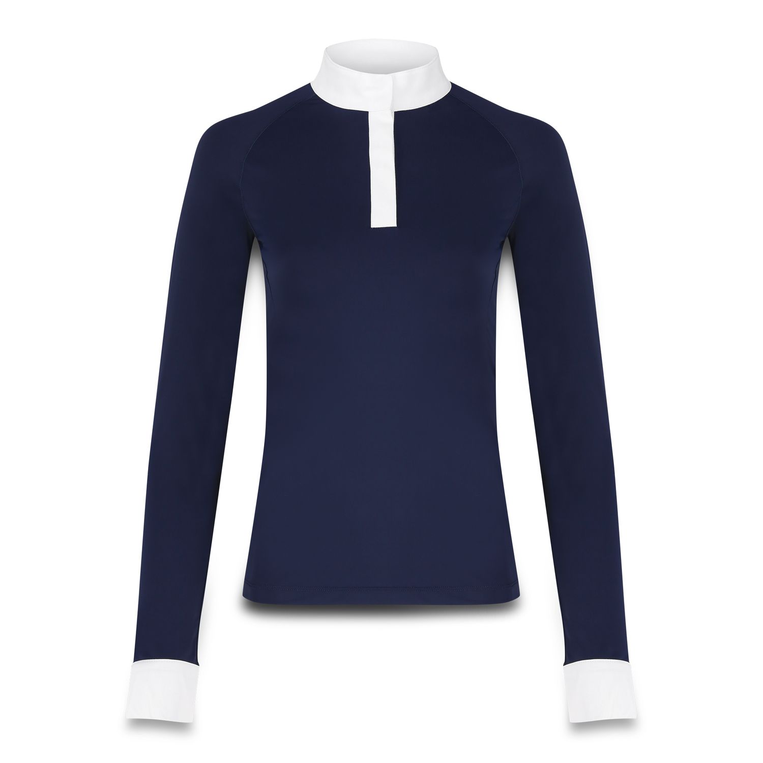 Kentucky Horsewear Turniershirt Damen Classic langen Ärmeln - navy, Größe 44