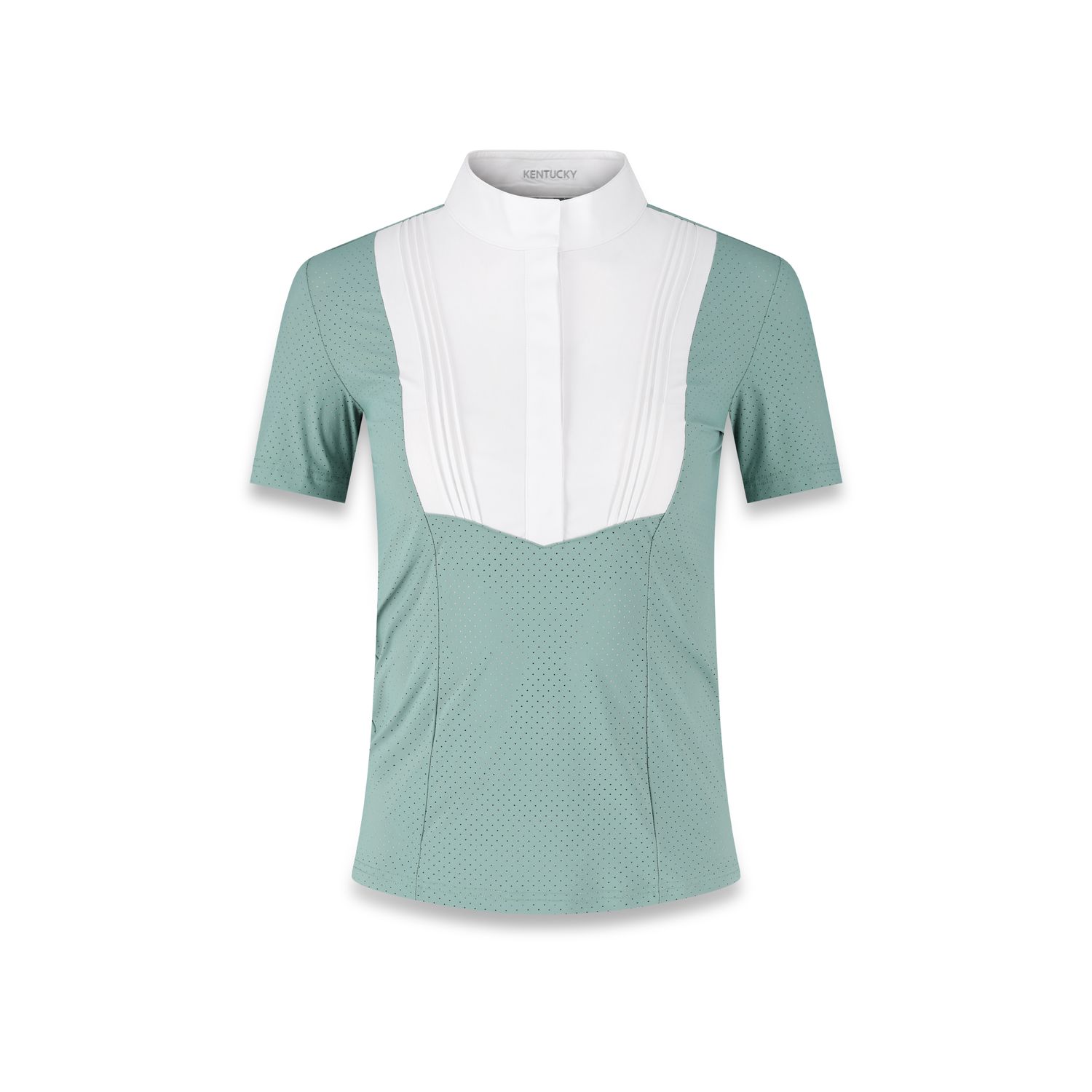 Kentucky Horsewear Turniershirt Damen Heritage Air kurzarm - dusty blue, Größe 40