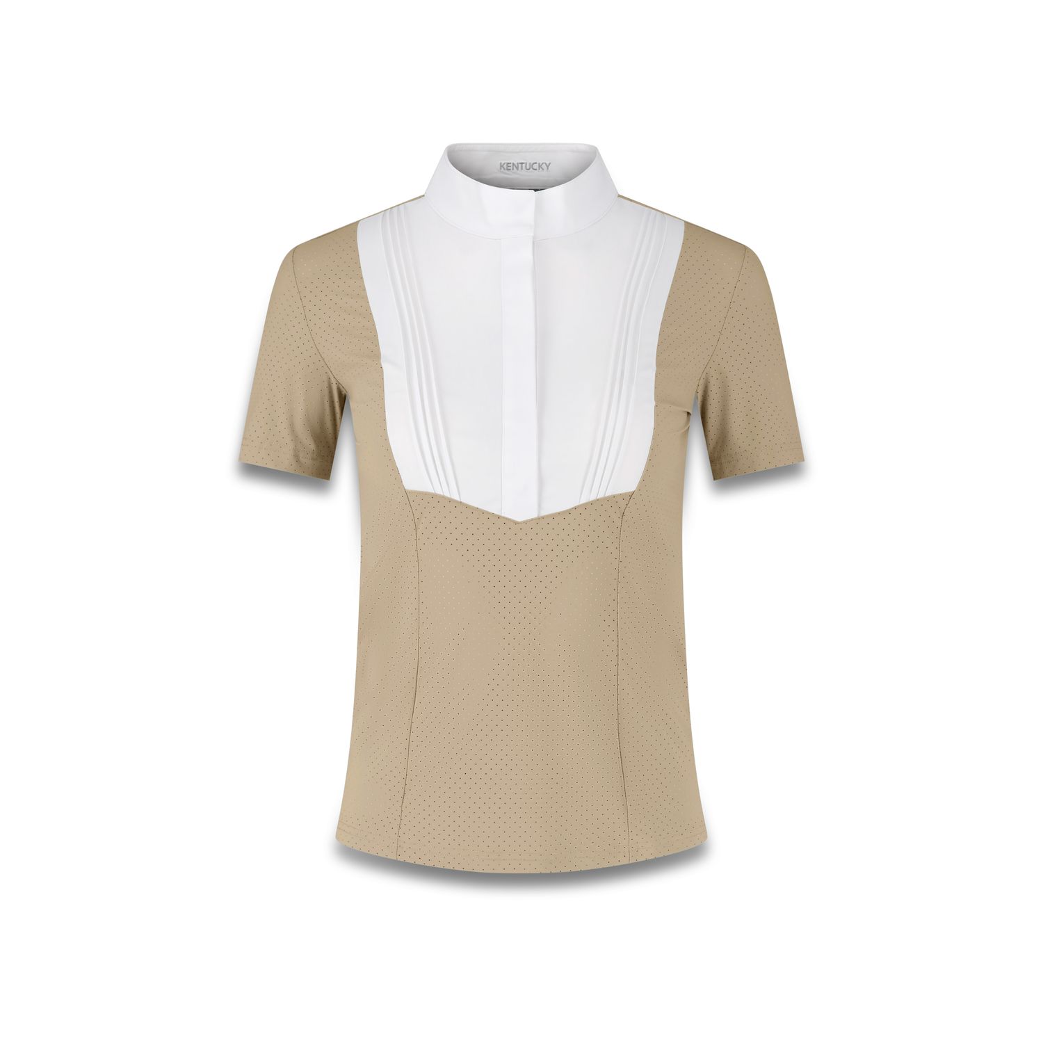 Kentucky Horsewear Turniershirt Damen Heritage Air kurzarm - beige, Größe 42