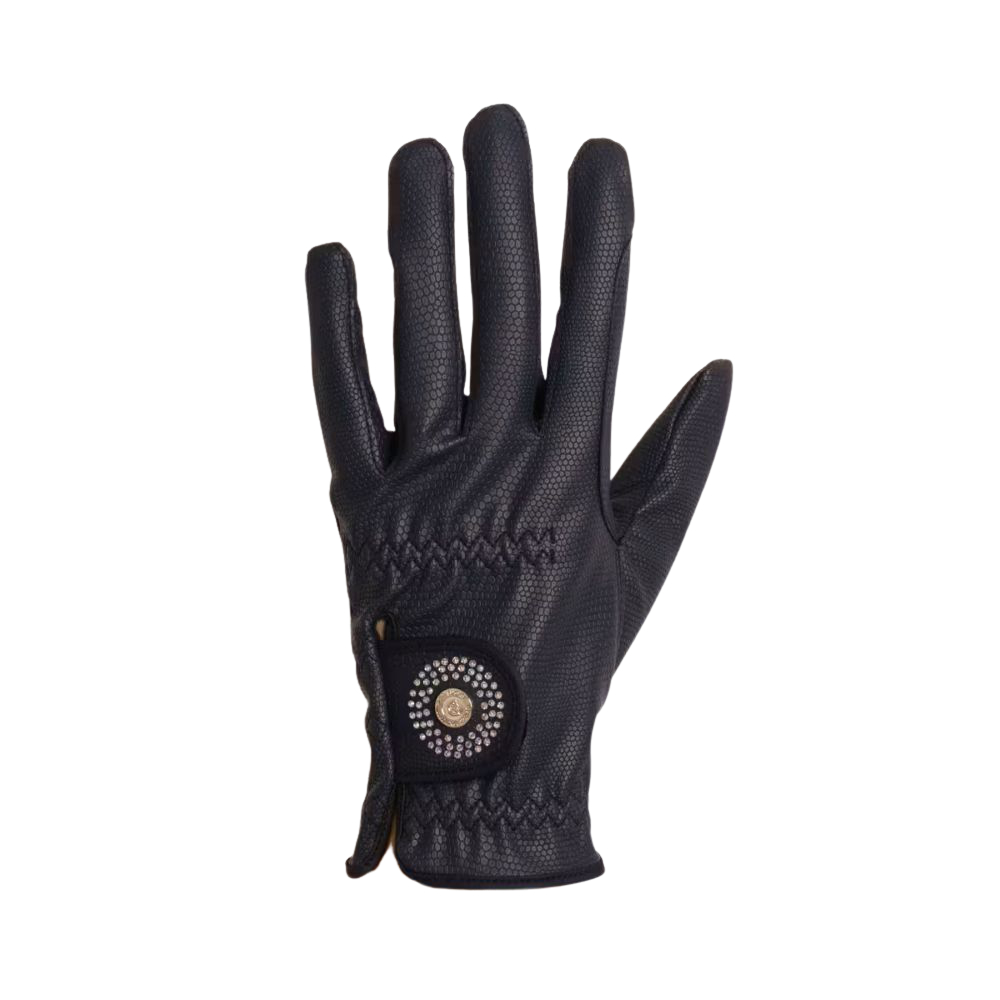 Kentucky Horsewear Reithandschuhe mit Grip und Glitter - navy, Größe 8.5