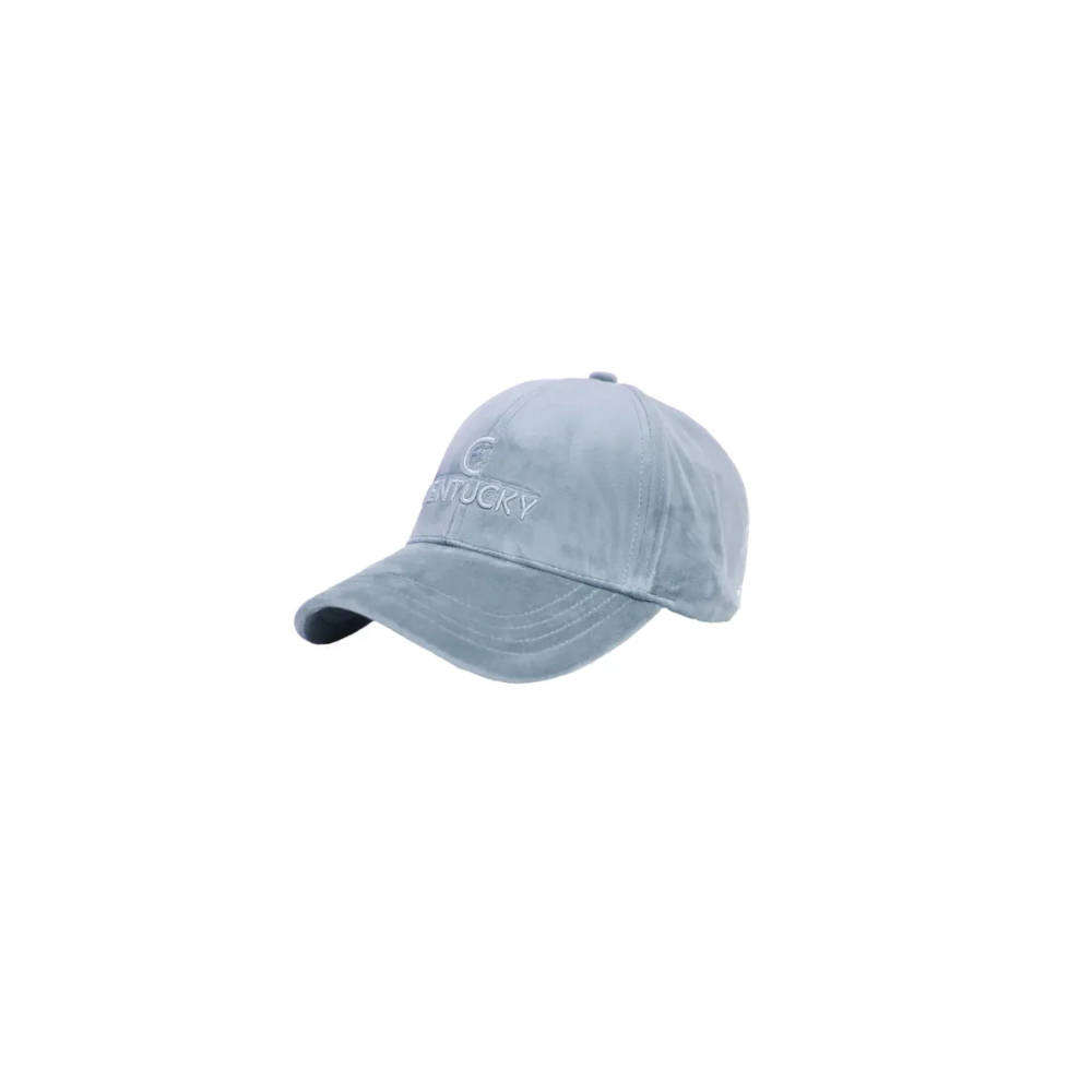 Kentucky Horsewear Base-Cap Velvet Kinder - light blue