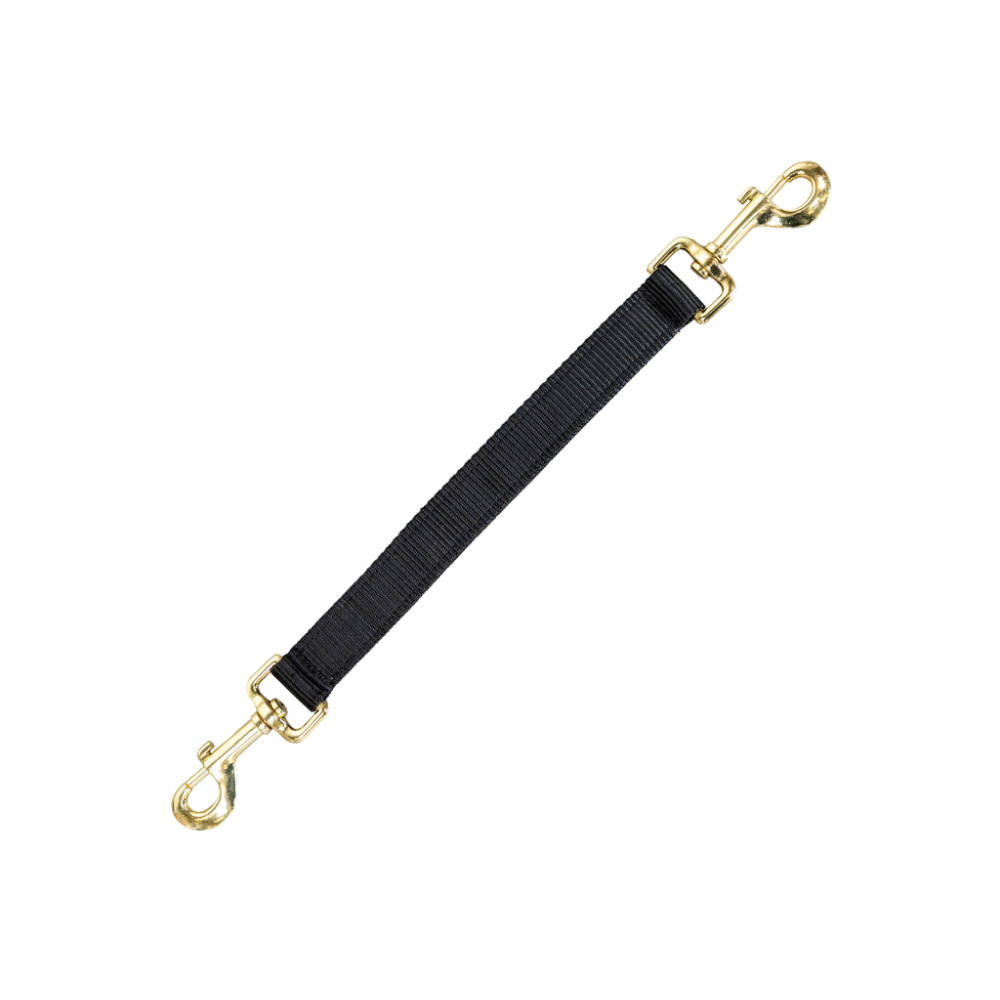 Kentucky Horsewear Nylon Halter hook & hook - black, Größe 25 cm