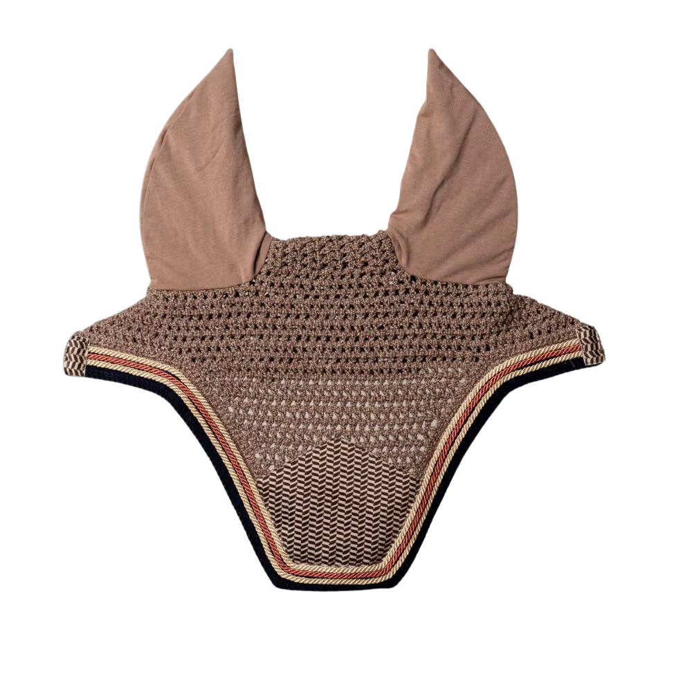 Kentucky Horsewear Fliegenhaube Pied-de-Poule - bordeaux/navy, Größe Full