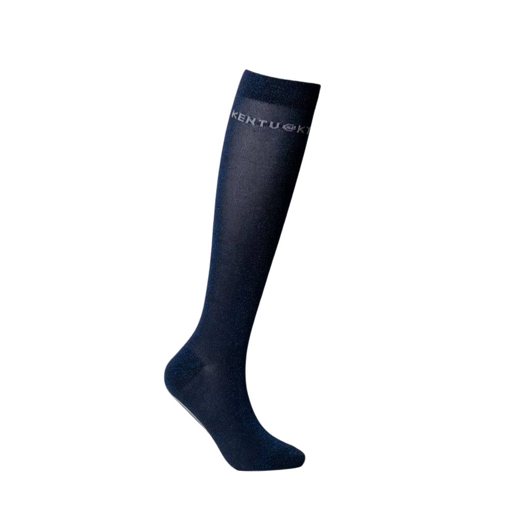 Kentucky Horsewear Glitzer-Socken – 3er-Set - navy, Größe 35/40