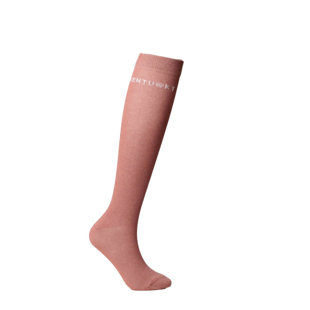 Kentucky Horsewear Glitzer-Socken – 3er-Set - old rose, Größe 35/40