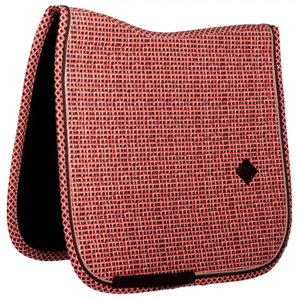 Kentucky Horsewear Samtstoff Schabracke Dressur - purple, Größe Full