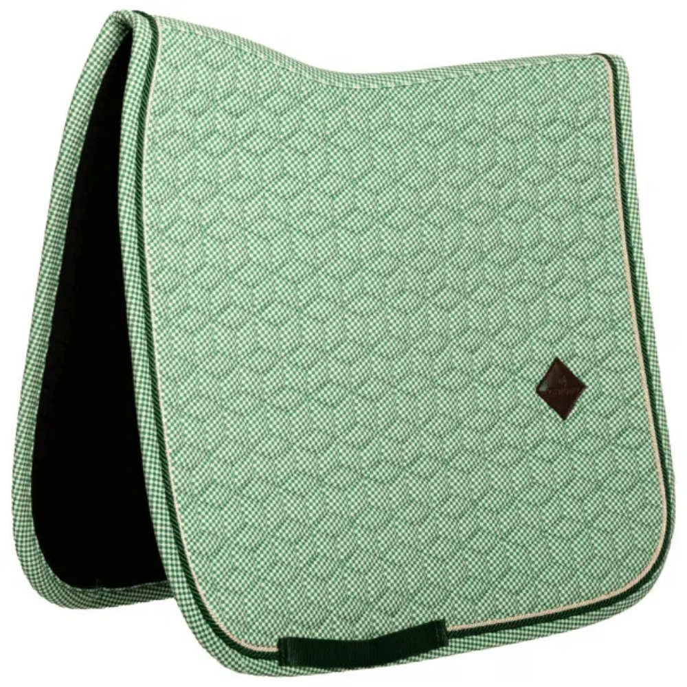 Kentucky Horsewear Samtstoff Schabracke Dressur - green, Größe Cob