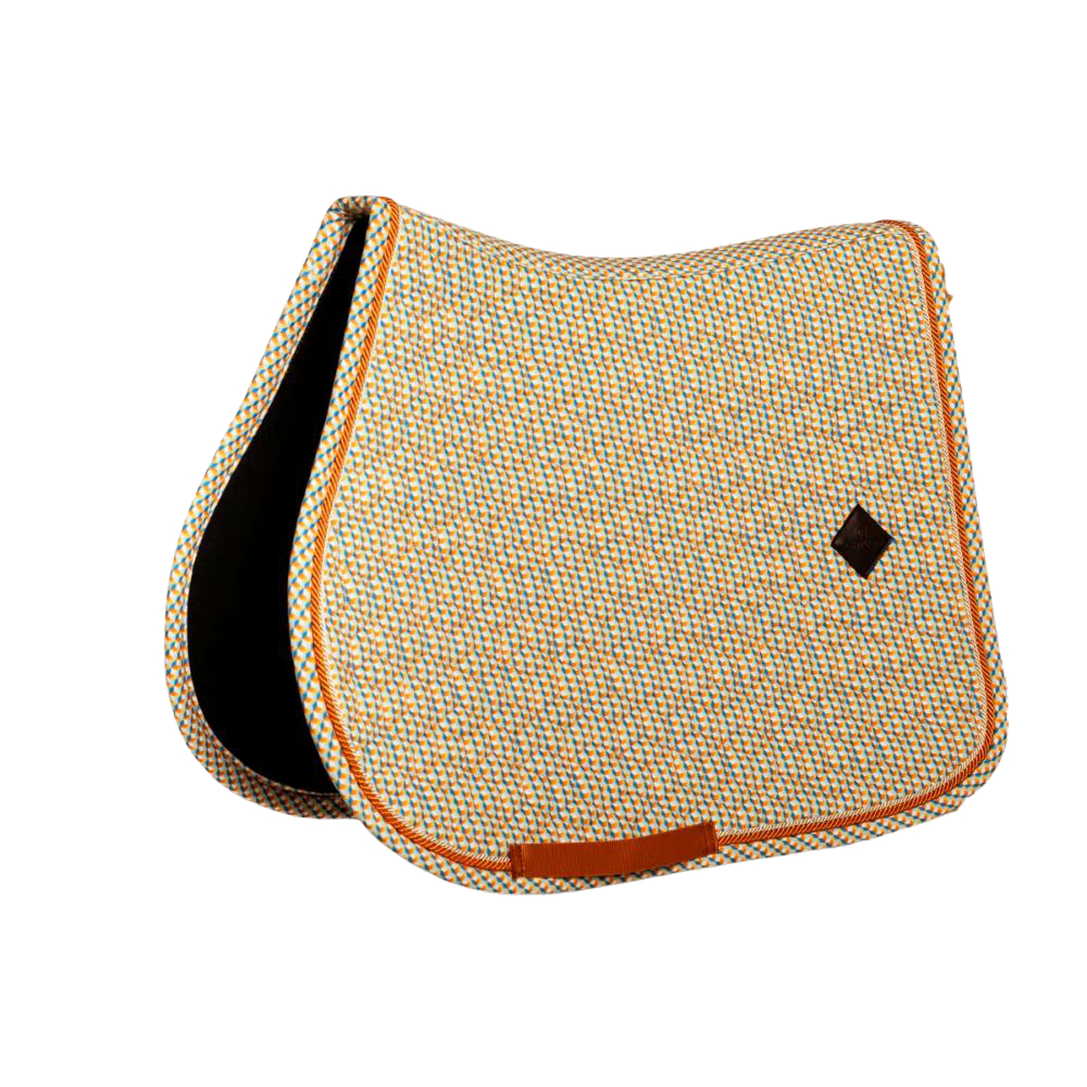 Kentucky Horsewear Samtstoff Schabracke Springen - colorful, Größe Full