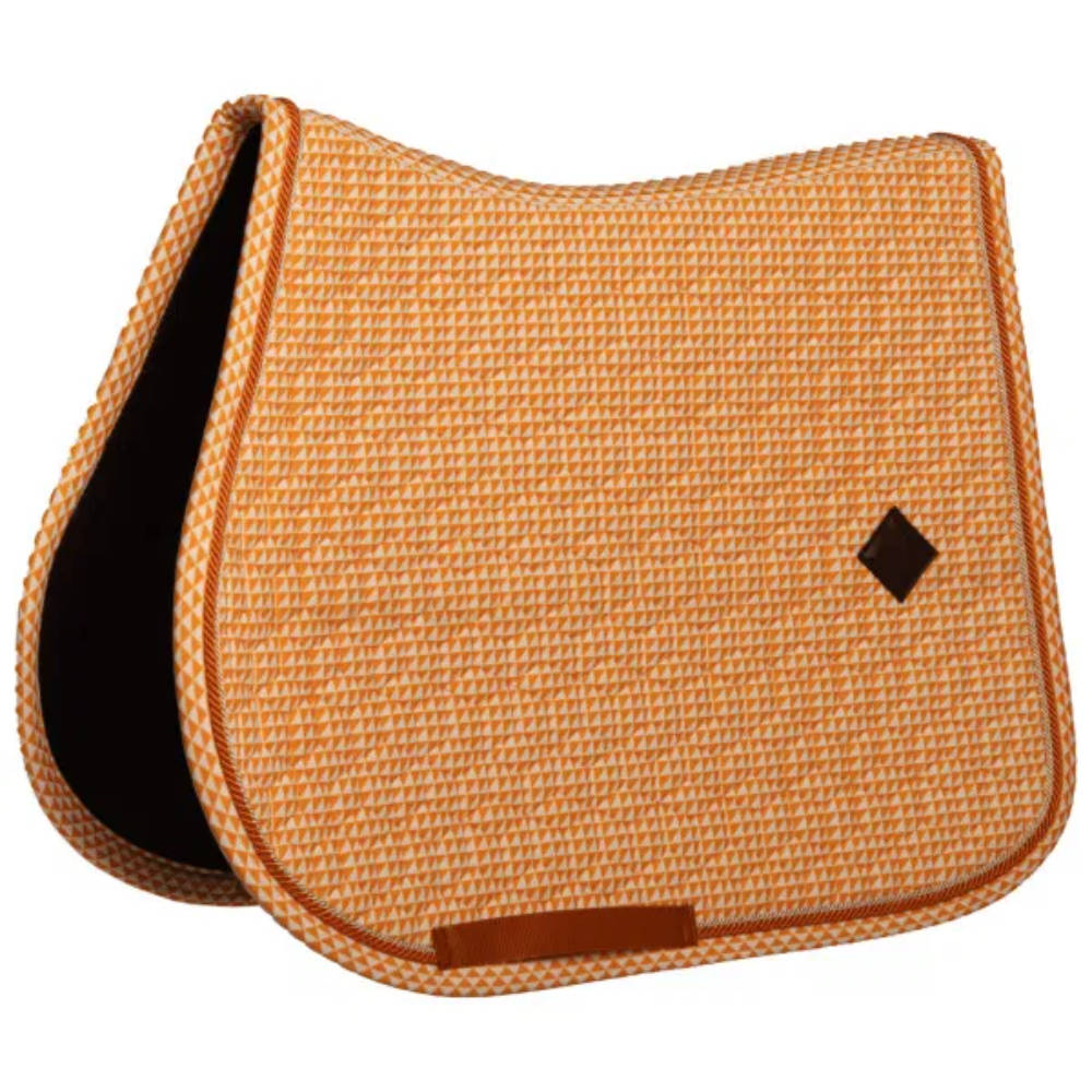 Kentucky Horsewear Samtstoff Schabracke Springen - orange, Größe Pony
