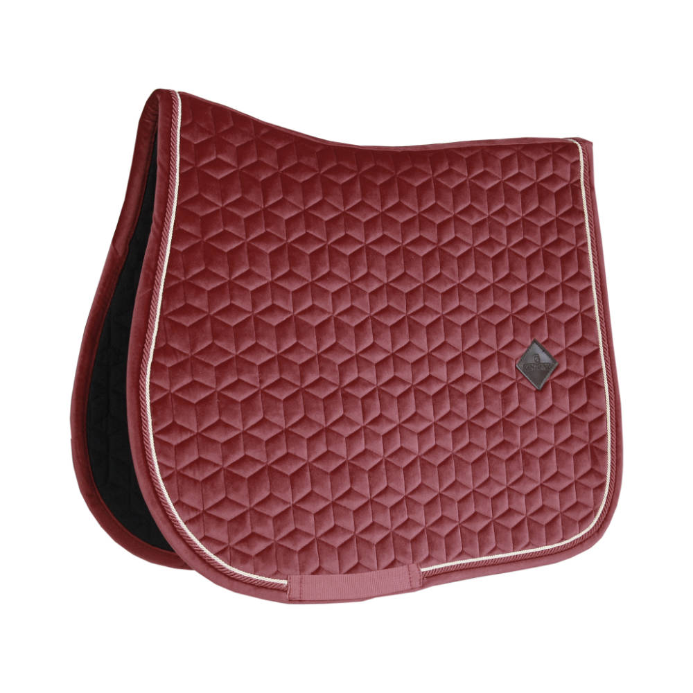Kentucky Horsewear Schabracke Velvet Springen - bordeaux, Größe Full