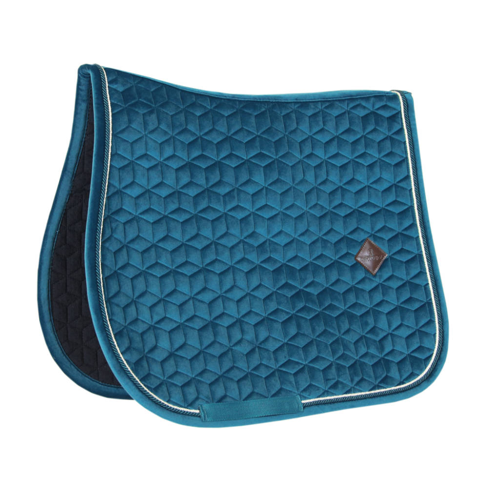 Kentucky Horsewear Schabracke Velvet Springen - emerald, Größe Full