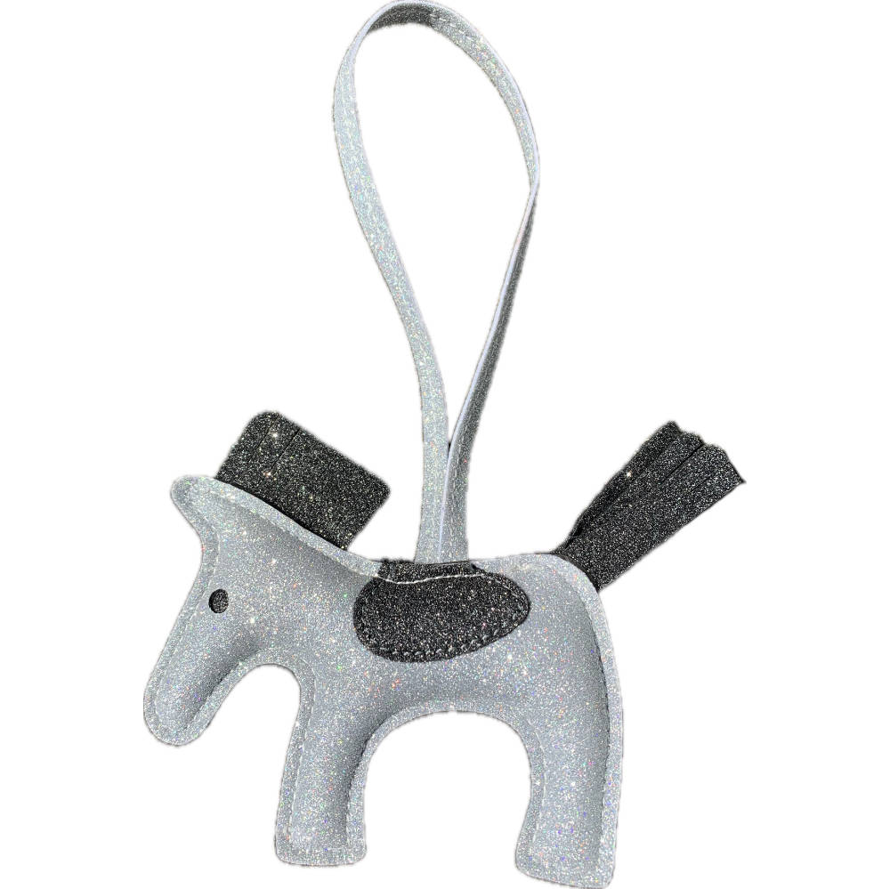 Euroriding Taschenanhänger Glücksbringer - grau / schwarz