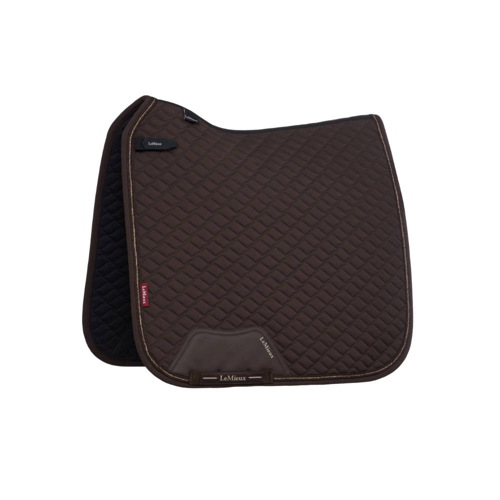 LeMieux Brilliance Dressurschabracke - espresso, Größe S/M