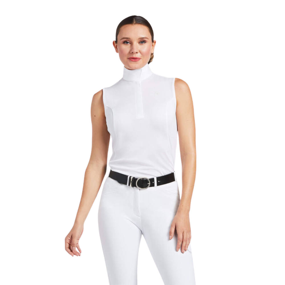 Ariat Aptos Show Shirt Damen - white, Größe M