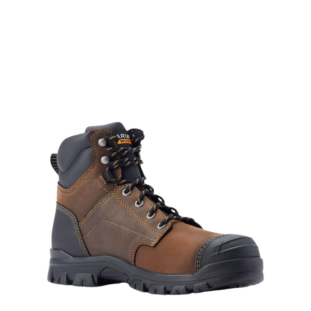 Ariat Treadfast 6 wasserfester Stahlkappenstiefel Herren - Farbe: dark brown