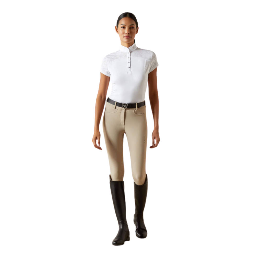 Ariat Bellatrix Show Shirt Damen - white, Größe XS