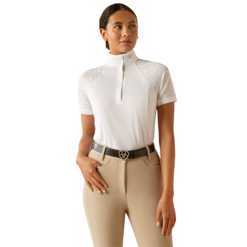 Ariat Aptos Vent 2.0 Show Shirt Damen - white, Größe M