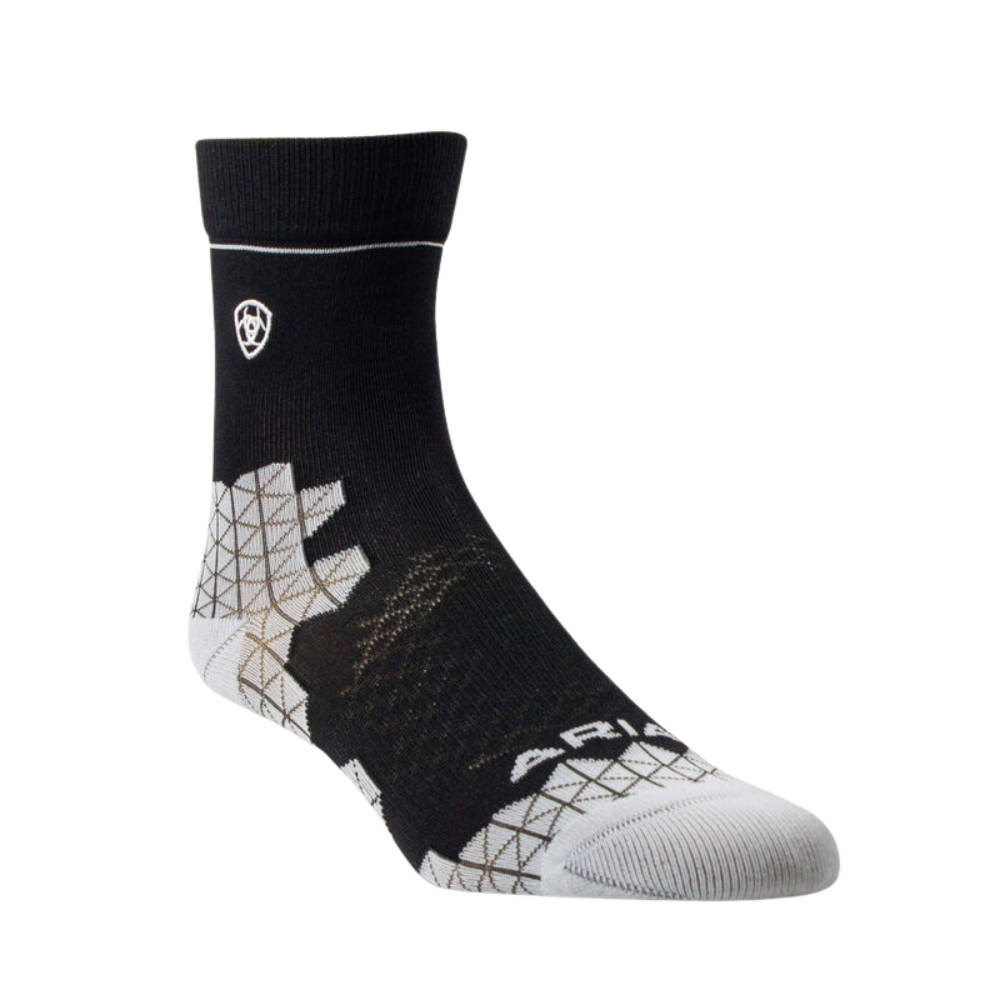 Ariat TEK Devon Performance Paddock Socken - black/sleet, Größe M