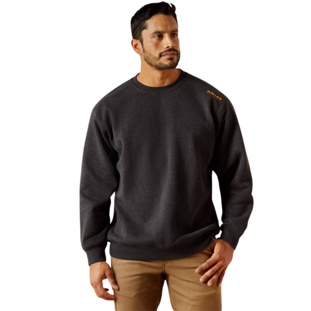 Ariat Rebar Lightweight Sweatshirt Herren - charcoal heather, Größe XS