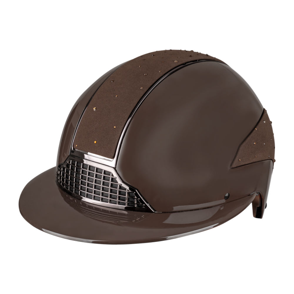 SWING Reithelm H24 Lady Spark - braun glanz/glitzer, Größe 59-61 cm