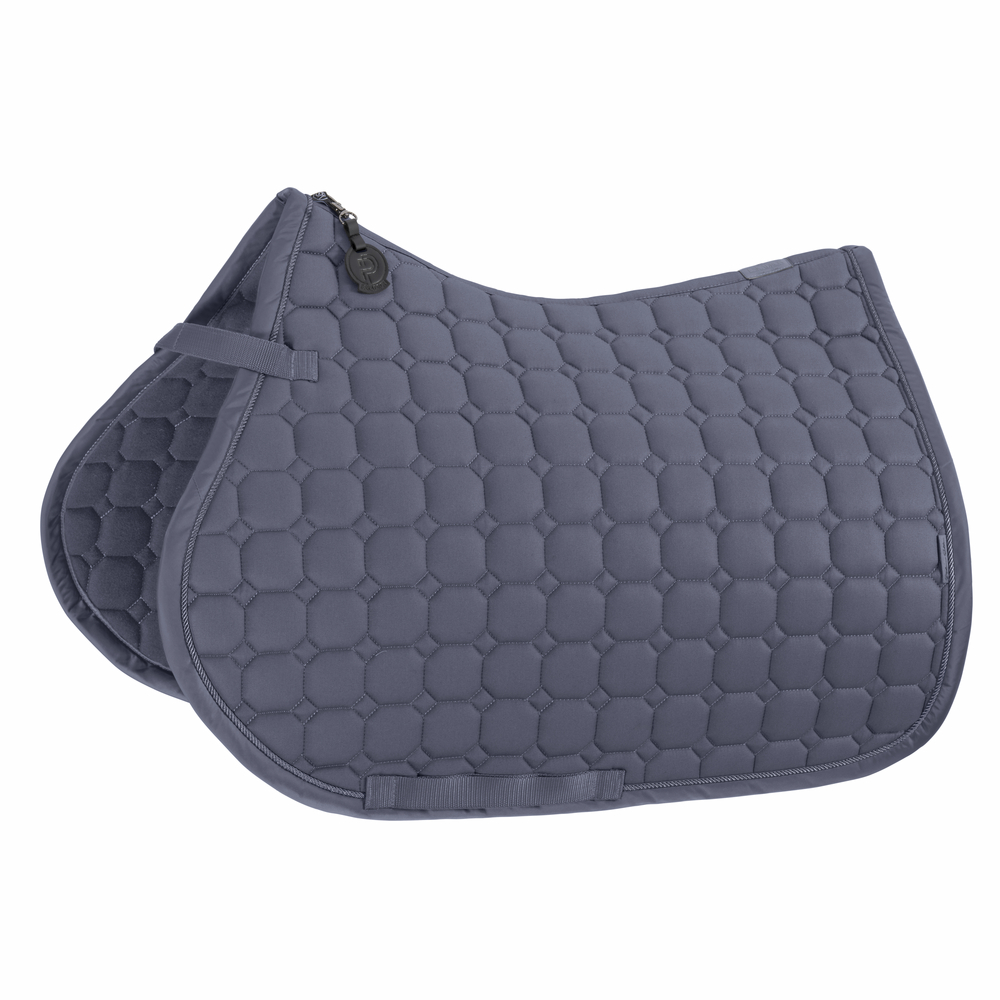 Eskadron Platinum 26 Schabracke Cotton mit Molton-Unterseite - slate blue, Größe Warmblut Dressur