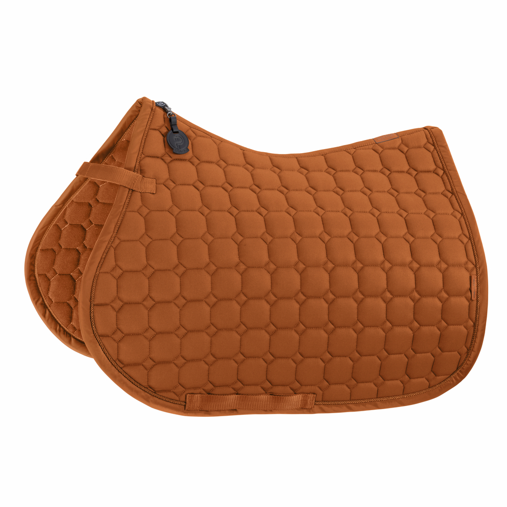 Eskadron Platinum 26 Schabracke Cotton mit Molton-Unterseite - amber, Größe Warmblut Dressur