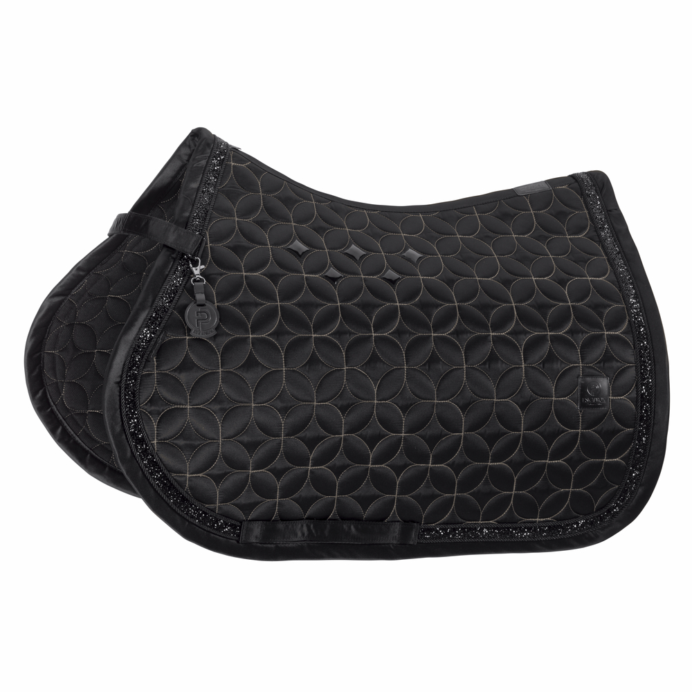 Eskadron Platinum 26 Schabracke mit aufwendiger Steppung - black, Größe Pony Dressur