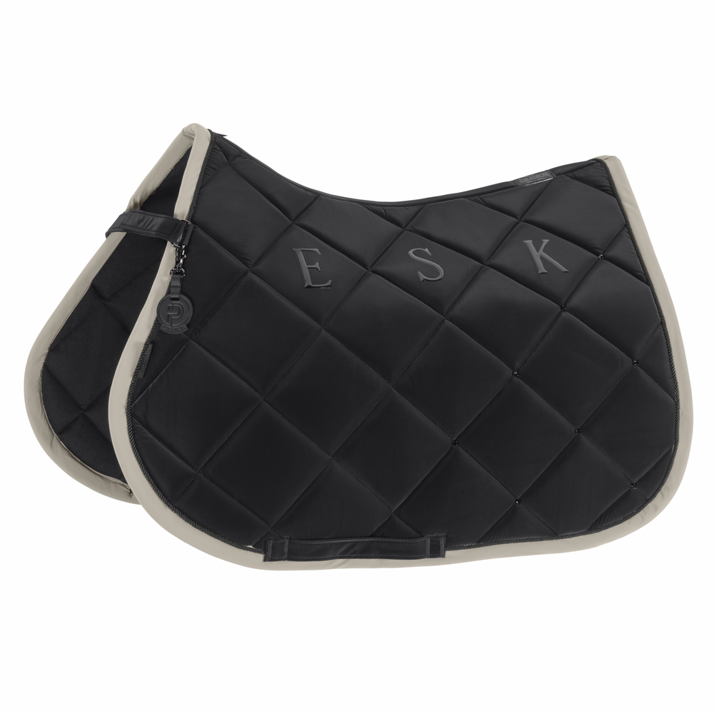 Eskadron Platinum 26 Schabracke mit mattierendem Silk-Obermaterial - black, Größe Pony Dressur