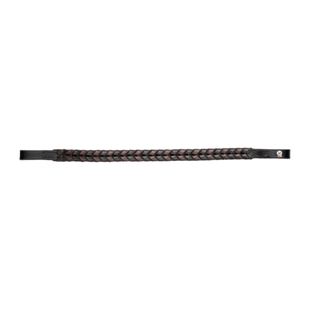 Waldhausen X-Line Stirnband Braided - schwarz, Größe Warmblut
