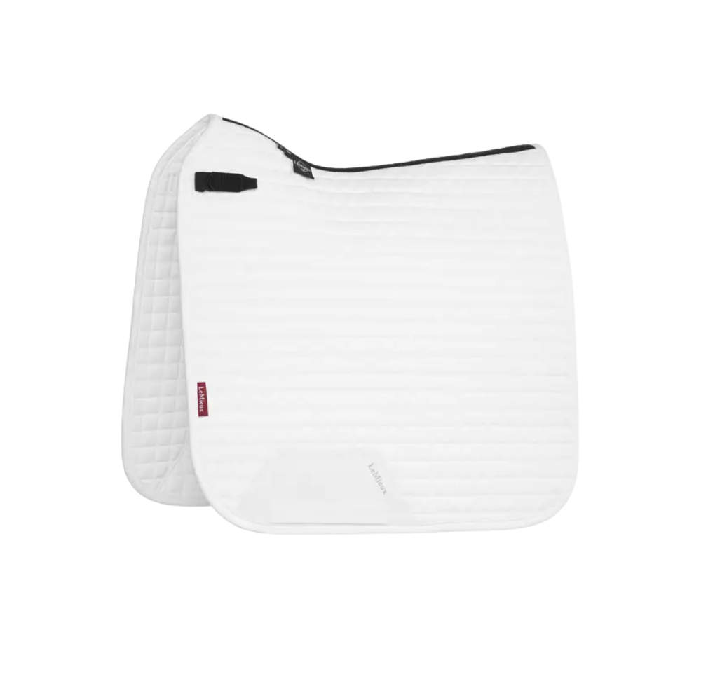 LeMieux Suede Dressur Schabracke - white, Größe S/M