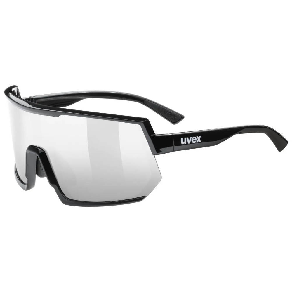 Uvex Sportbrille Sportstyle 235 - black /mirror silber, Größe one size