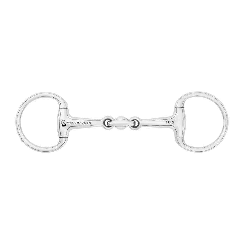 Waldhausen Pony Olivenkopfgebiss doppelt gebr. 14mm - Silber, Größe 9.5 cm