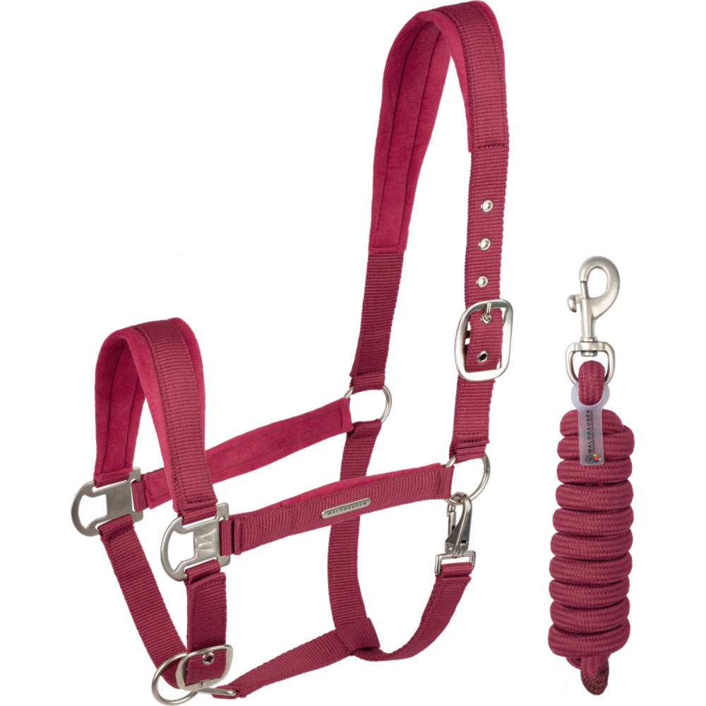 Waldhausen Halfter Set Velvet - granatapfel, Größe Pony