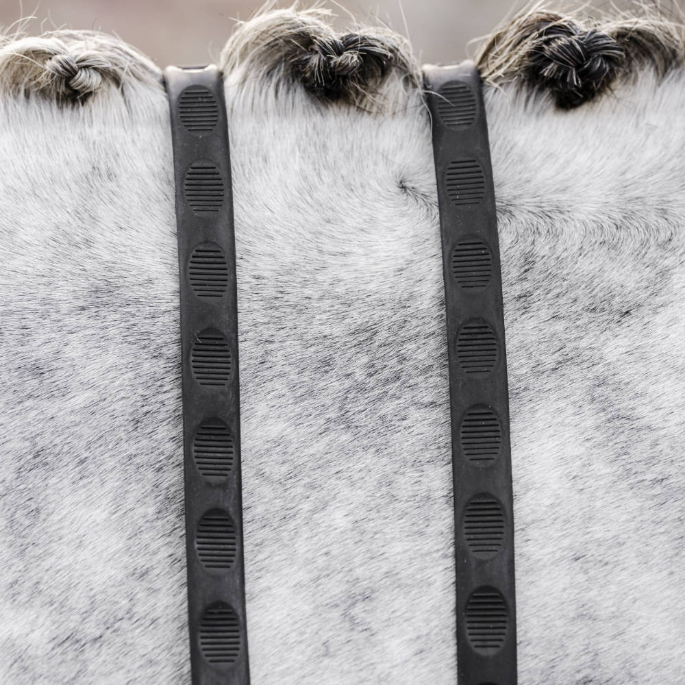 Horseware Gummizügel mit Daumenstegen - black, Größe Pony