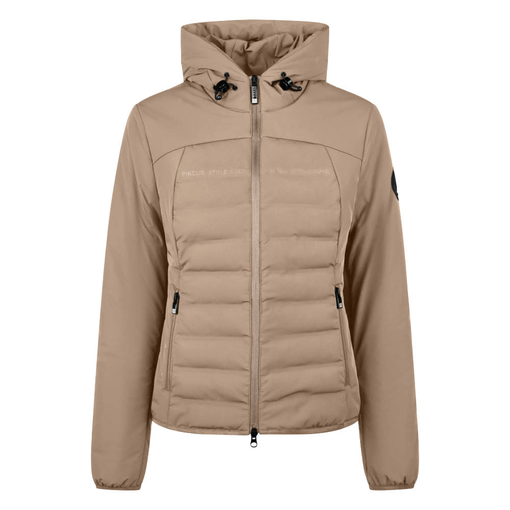 Pikeur HW26 Steppjacke mit Kapuze Flex Damen - mocha cream, Größe 42