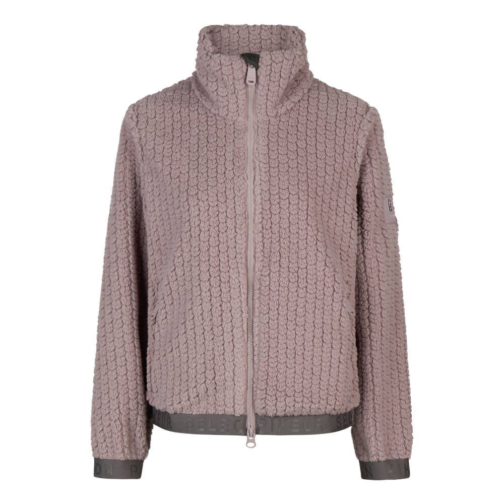 Pikeur HW26 Samt Strick-Fleecejacke Damen - ash mauve, Größe 46