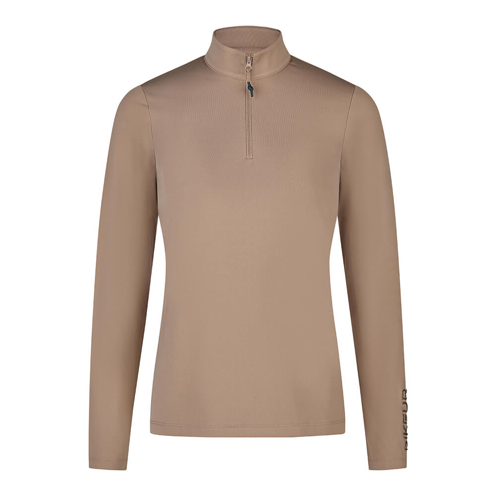 Pikeur HW26 Funktions Zip-Shirt Damen - mocha cream, Größe 34