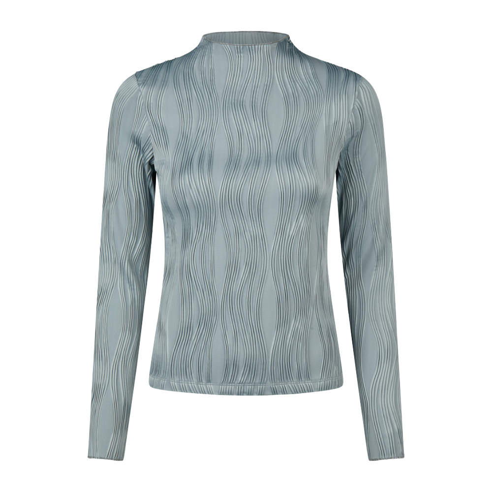 Pikeur HW26 Waveline Langarmshirt Damen - dusty blue, Größe 40