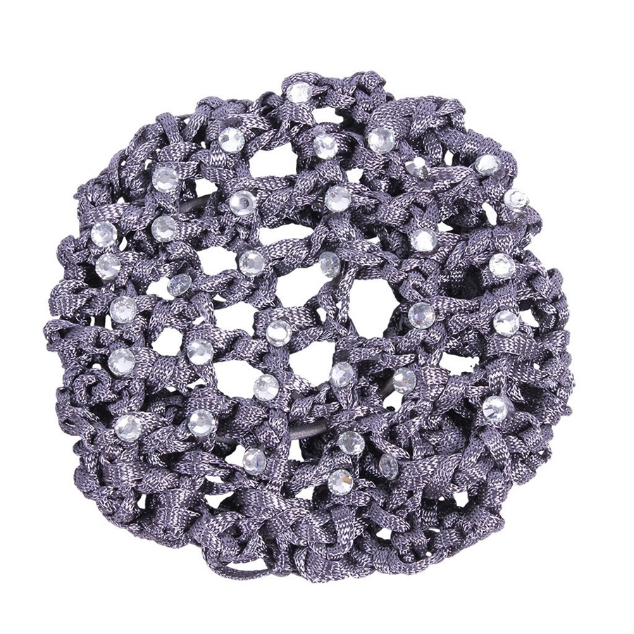 QHP Diamond Haarnetz - grau