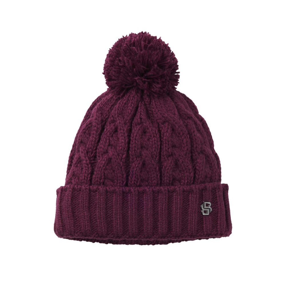 BOSS Equestrian HW 2026 Bella Beanie Bobble - deep purple