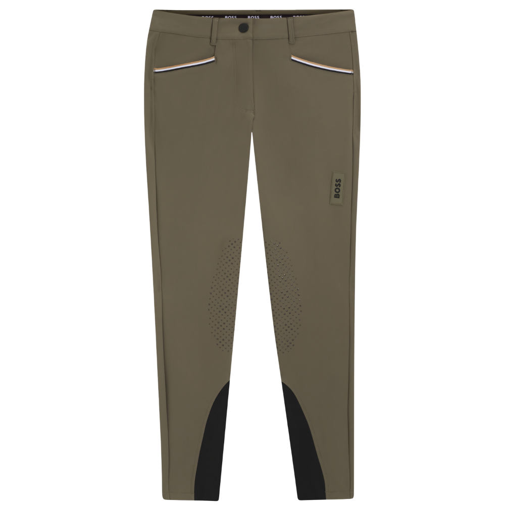 BOSS Equestrian HW 2026 Hazel Kniebesatz Reithose Damen - tealeaf, Größe L